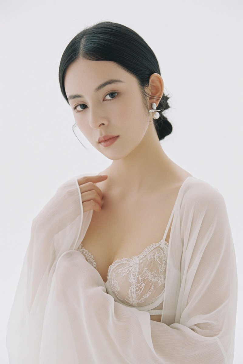 Elegant East Asian Woman Editorial Portrait