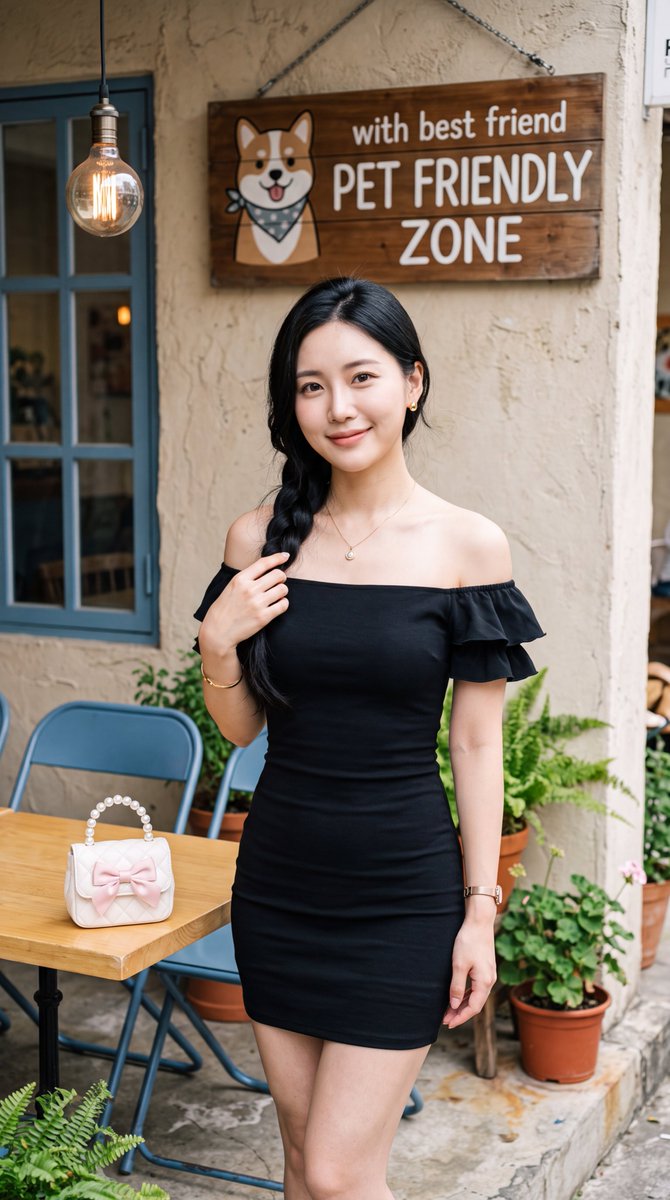 East Asian Woman in Café