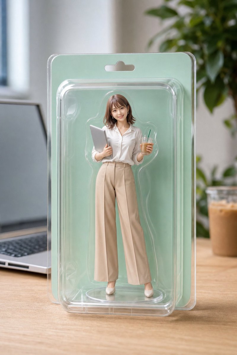 Office Worker Blister Pack Figure