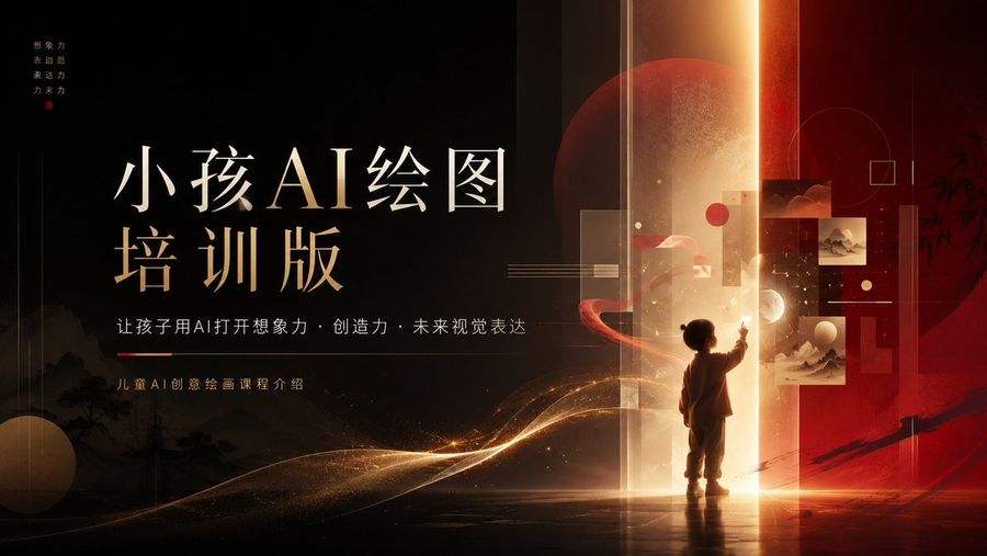 Children’s AI Art Course PPT Cover
