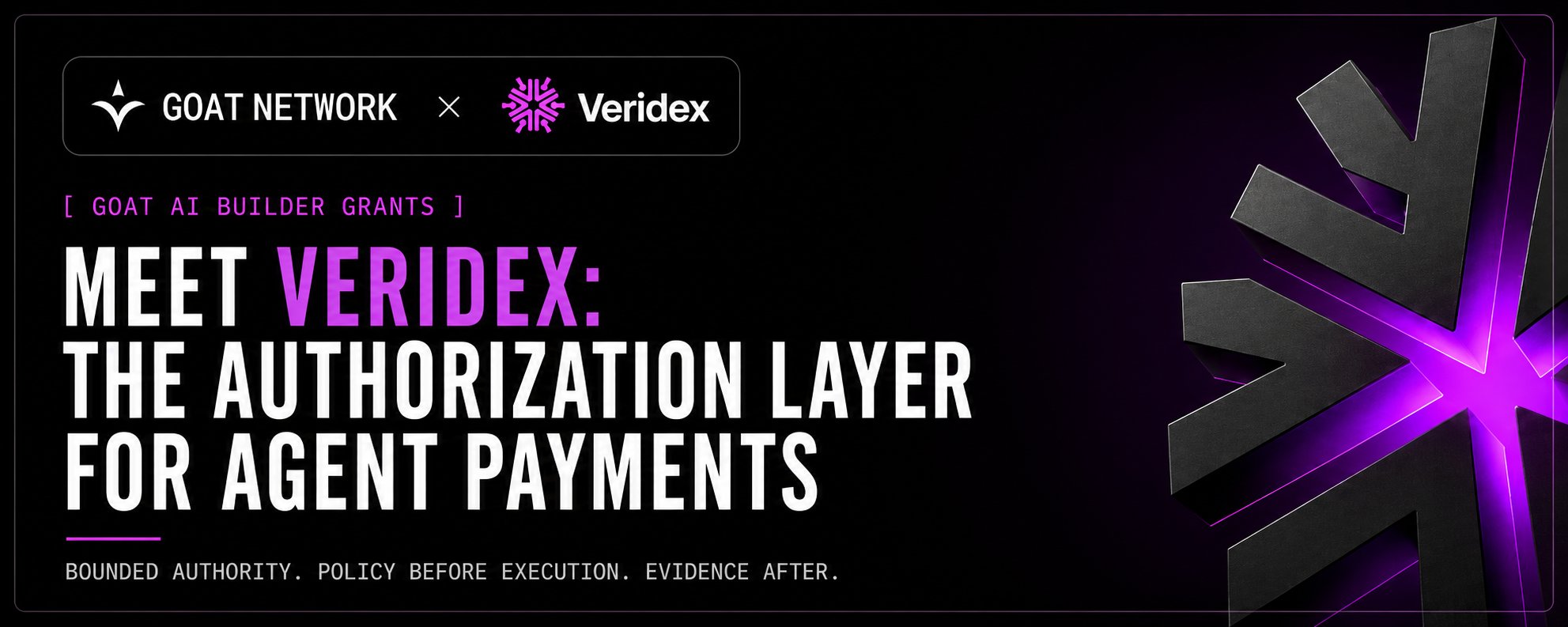 Meet Veridex: The Authorization Layer for Agent Payments