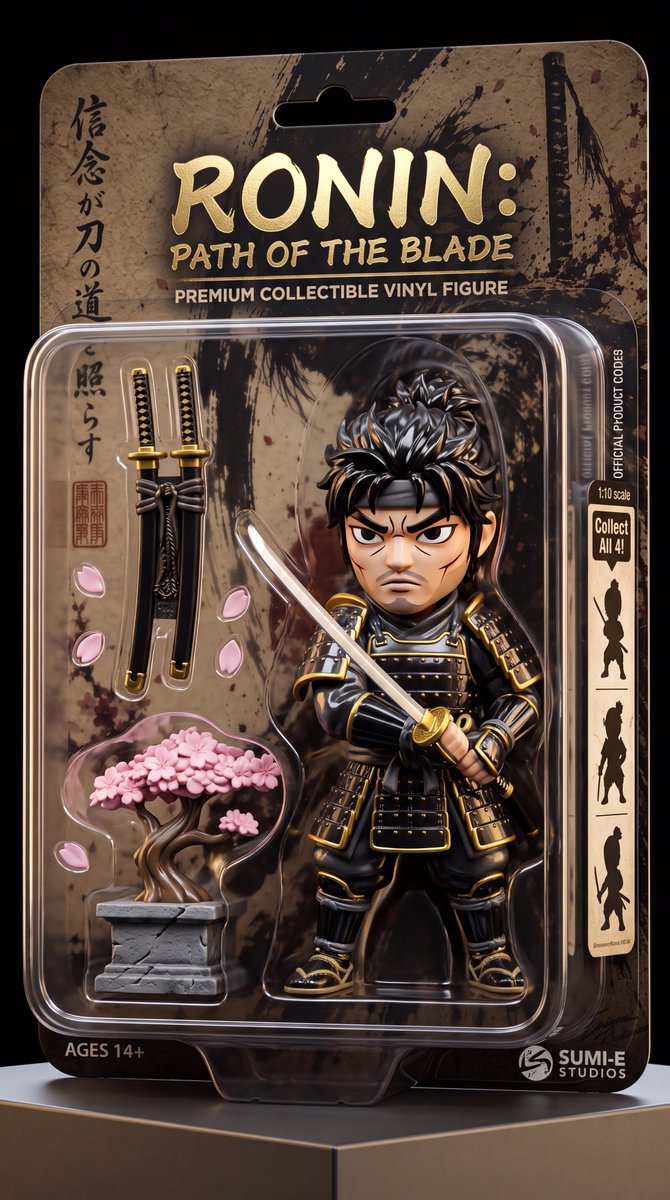 Stylized Collectible Toy Packaging