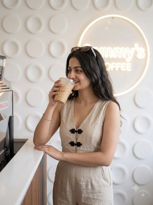 Indian Woman Lifestyle Cafe Portrait - 2