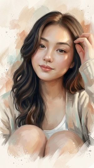 Editorial Digital Portrait Painting - 2