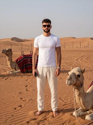 Desert Travel Lifestyle Portrait