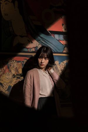 Cinematic Museum Spotlight Portrait