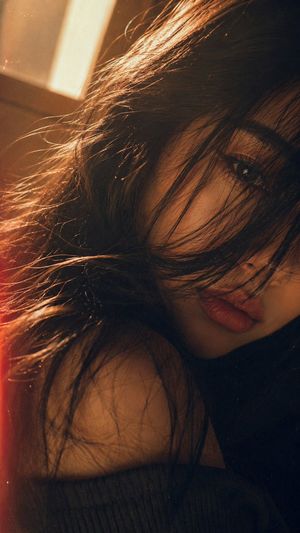Nostalgic Cinematic Hair-Peeking Portrait - 2