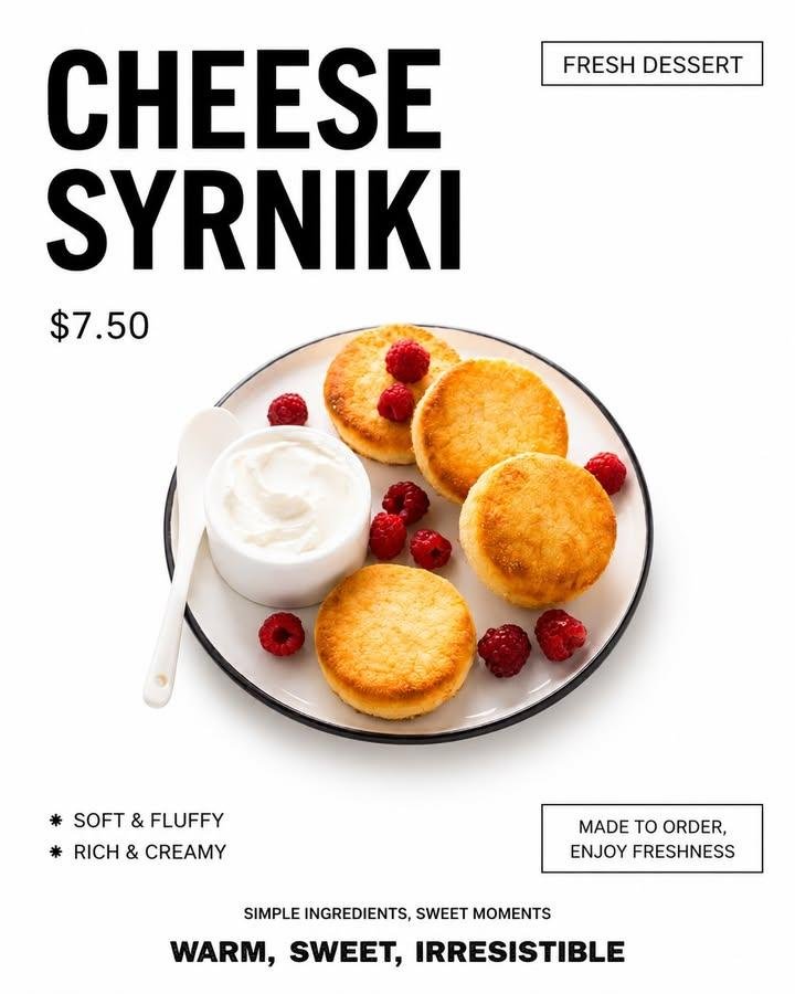 Minimalist Japanese Cafe Product Poster