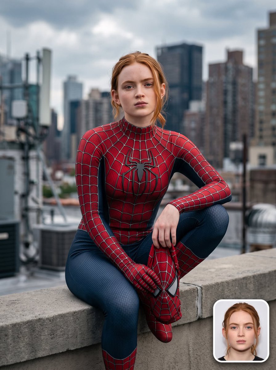 Rooftop Spider-Suit Portrait