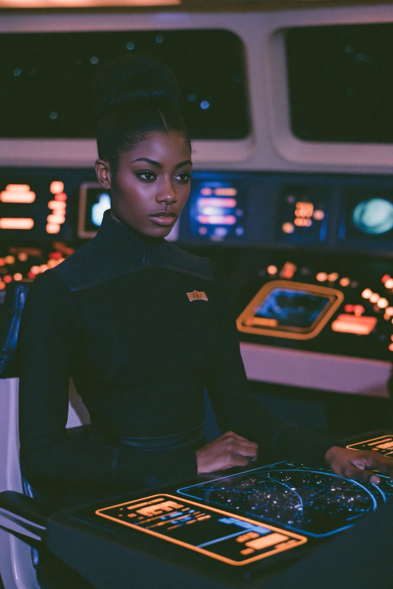 Retro Sci-Fi Starship Officer