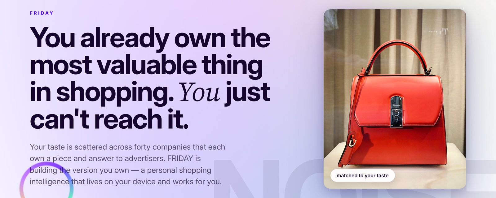 You already own the most valuable thing in shopping. You just can't reach it.