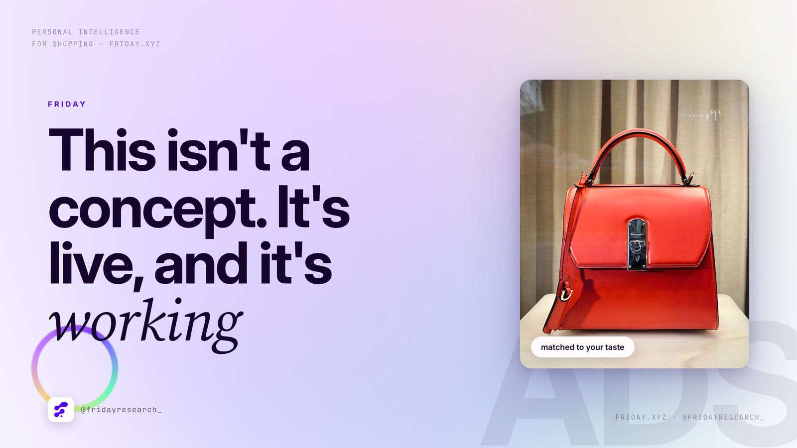 FRIDAY - Personal Intelligence for Shopping - inline image