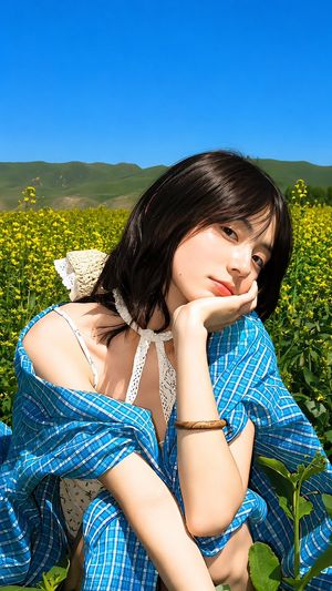 Rapeseed Field Editorial Fashion Photography - 2