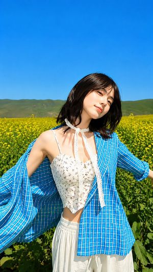 Rapeseed Field Editorial Fashion Photography - 1