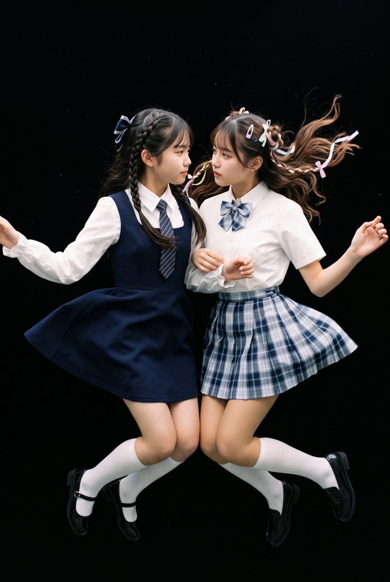 黑暗中漂浮的女學生