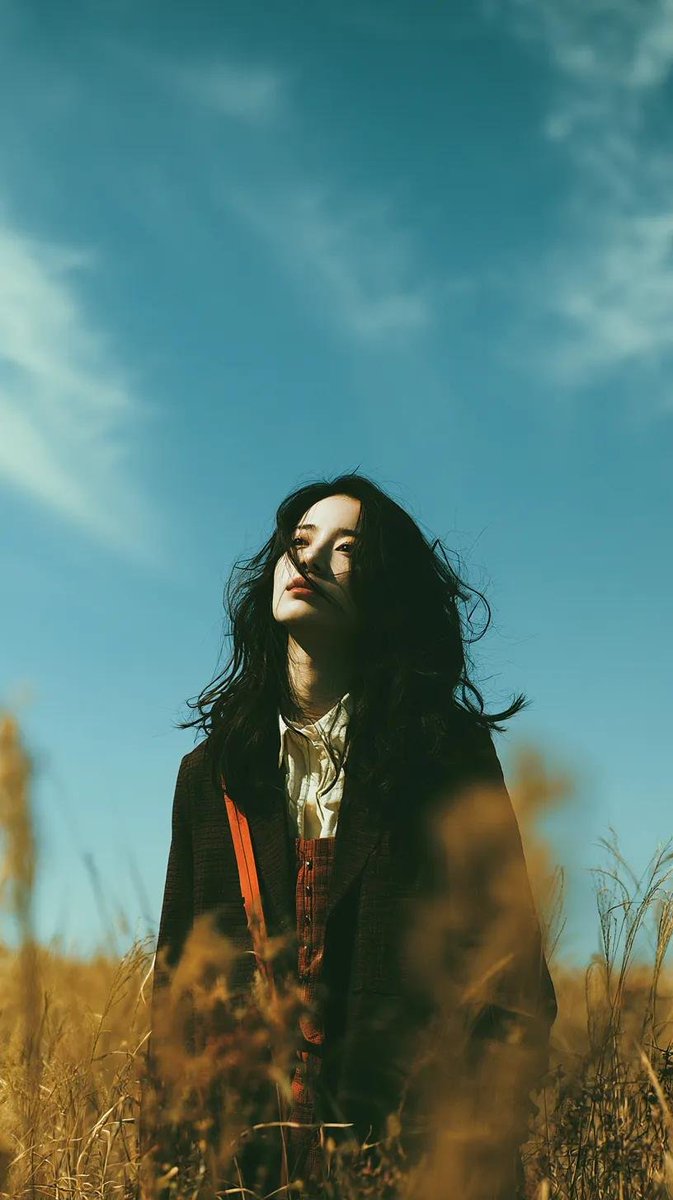 Minimalist Meadow Portrait