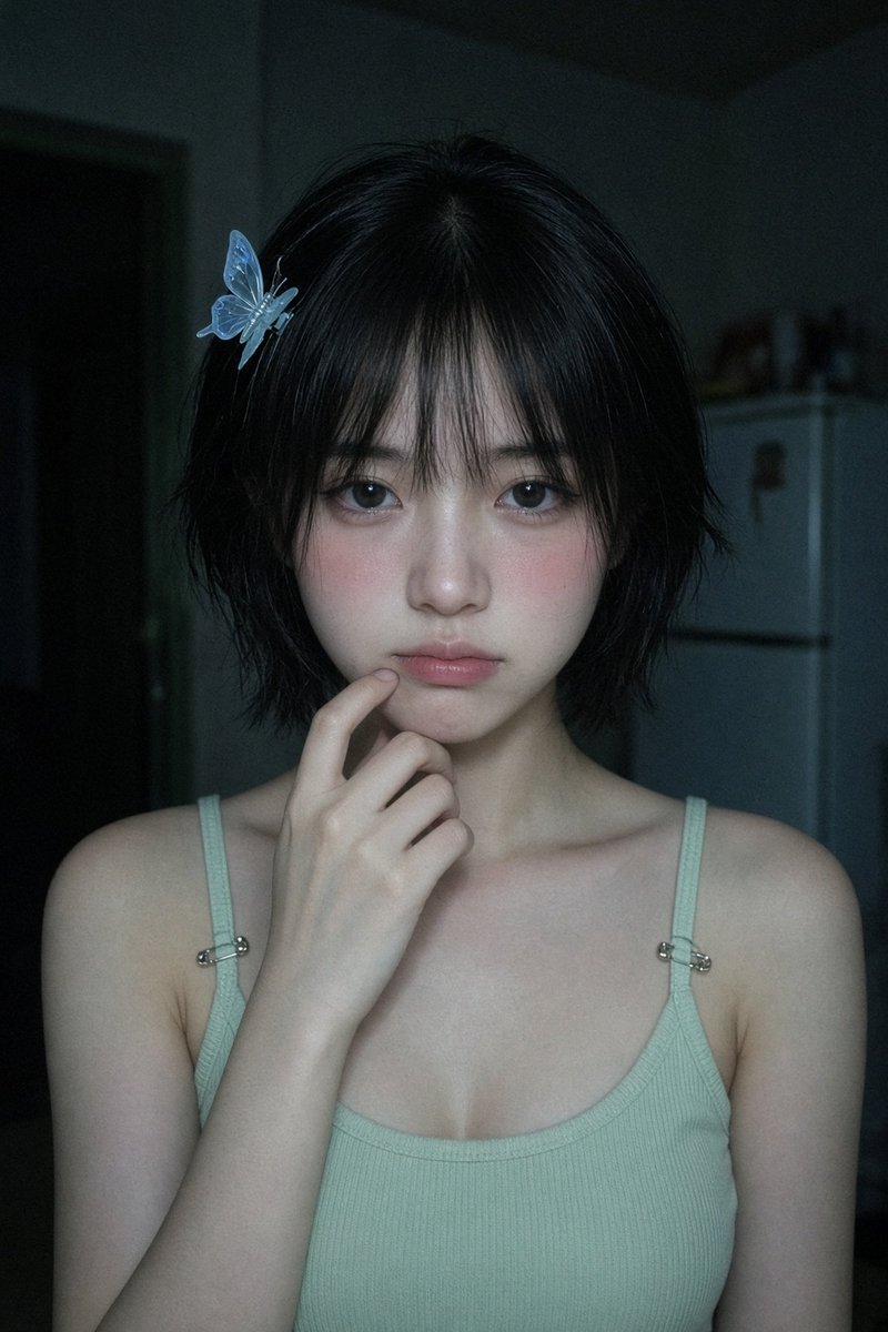 Dim Candid Bedroom Portrait