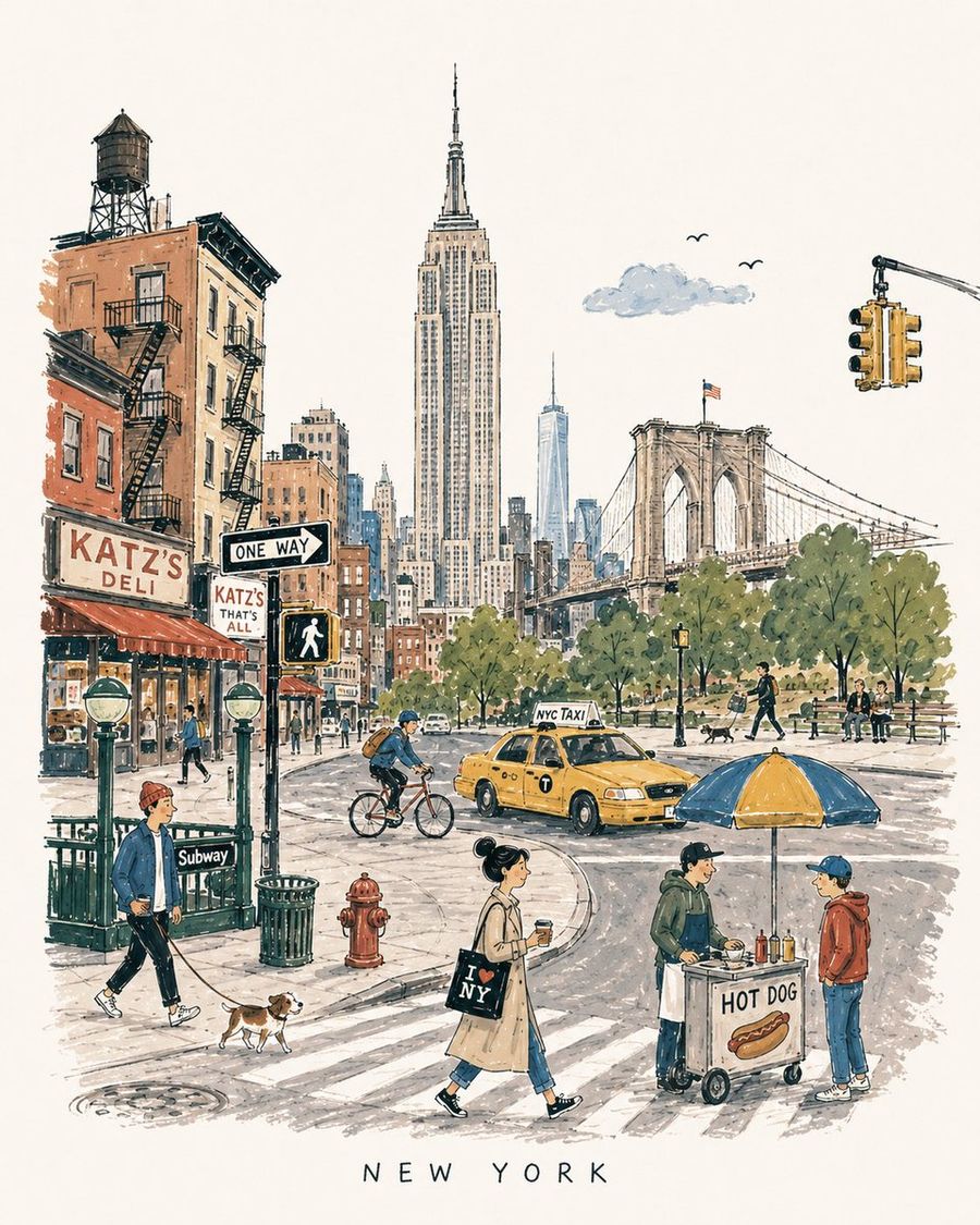 Mid-Century City Travel Picture Book