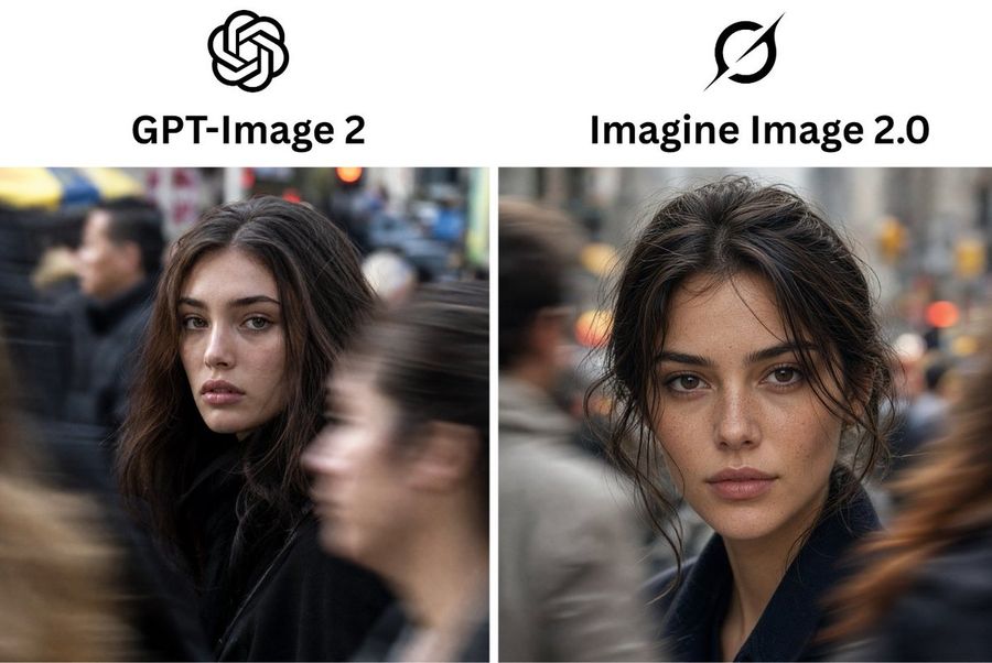 AI Model Portrait Comparison
