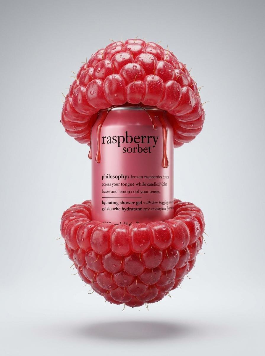 Raspberry Shell Product Photography