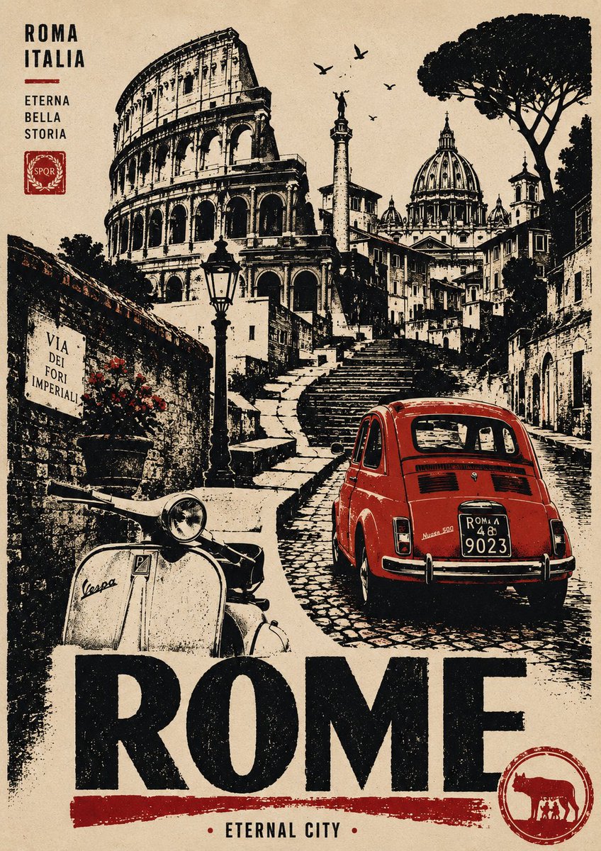 Vintage Travel Poster Generator