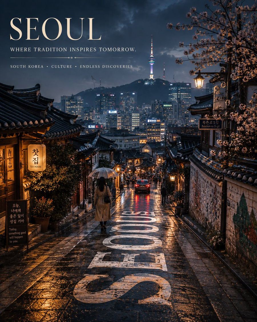 Cinematic Editorial Travel Poster