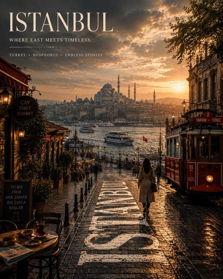 Cinematic Editorial Travel Poster