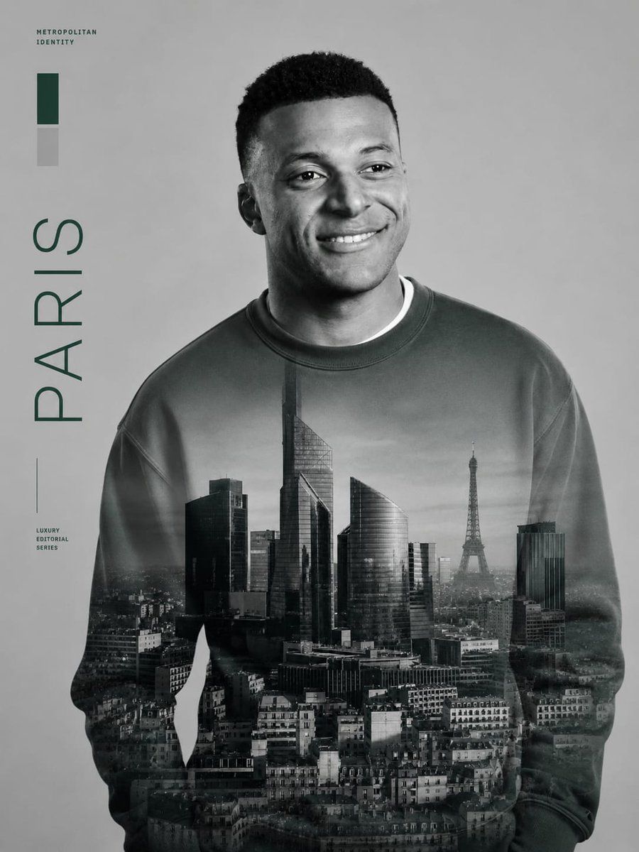 Paris Double Exposure Editorial Portrait