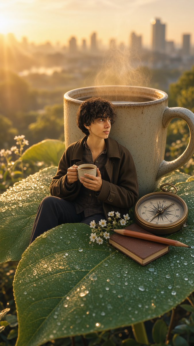 Tiny Traveler on Giant Latte