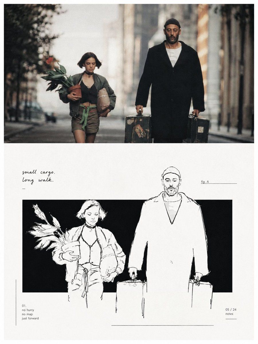 Minimalist Siyah Beyaz Dışa Taşan İllüstrasyon