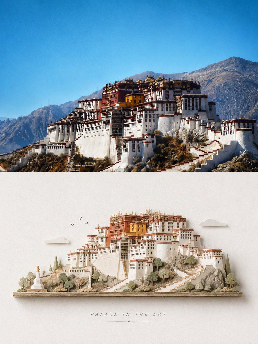 3D 紙藝微縮海報設計