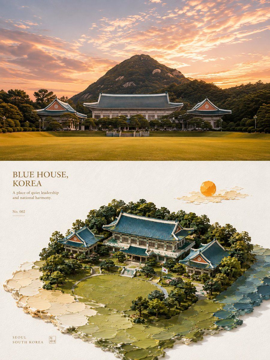 3D 等距厚塗海報