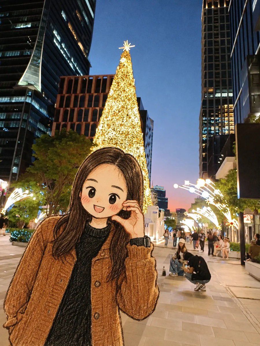 Trasformazione Anime Chibi in contesto urbano
