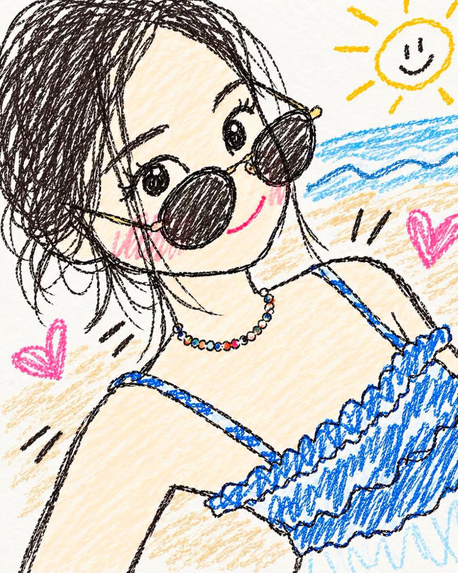 Ilustração de Doodle em Sketchbook Feita à Mão