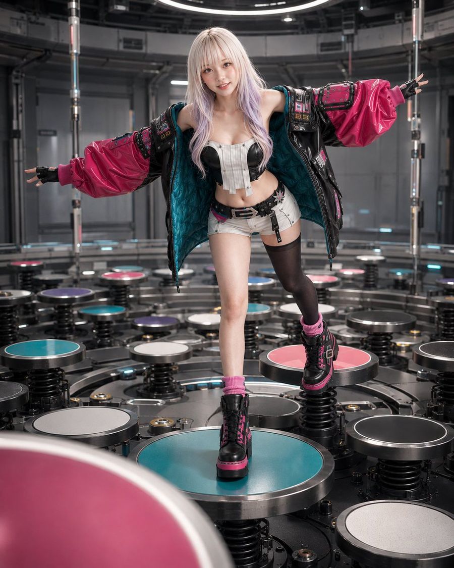 Cyberpunk Technische Bomberjacke
