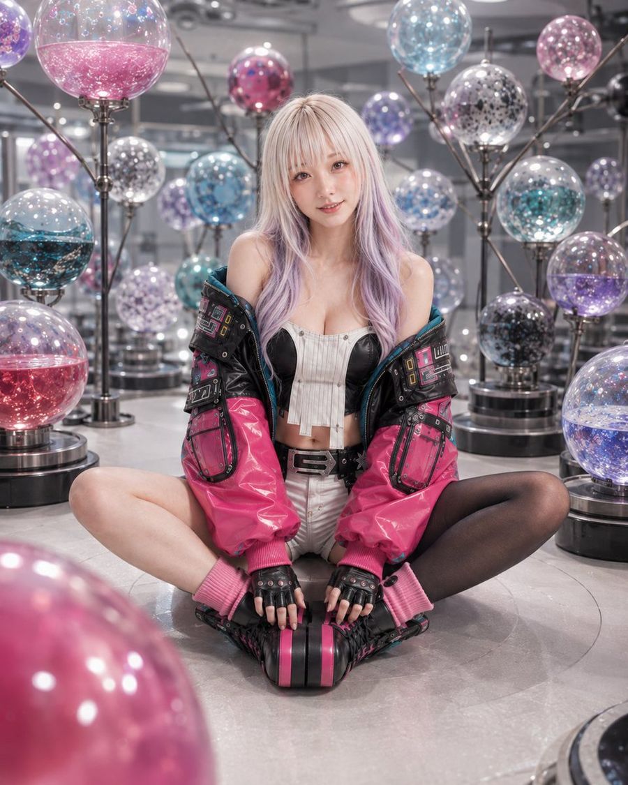 Cyberpunk Technische Bomberjacke