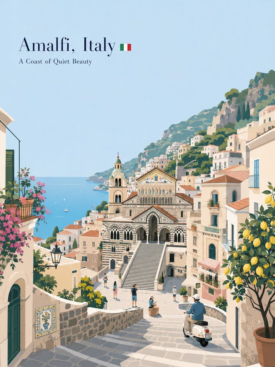 Premium Minimalist Vector Travel Poster
