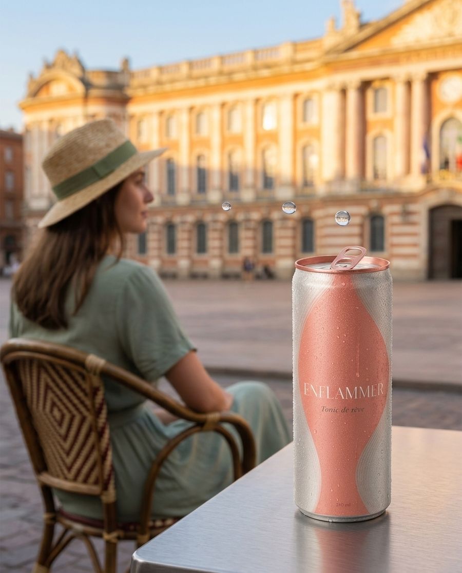 Fotografía publicitaria de bebidas premium