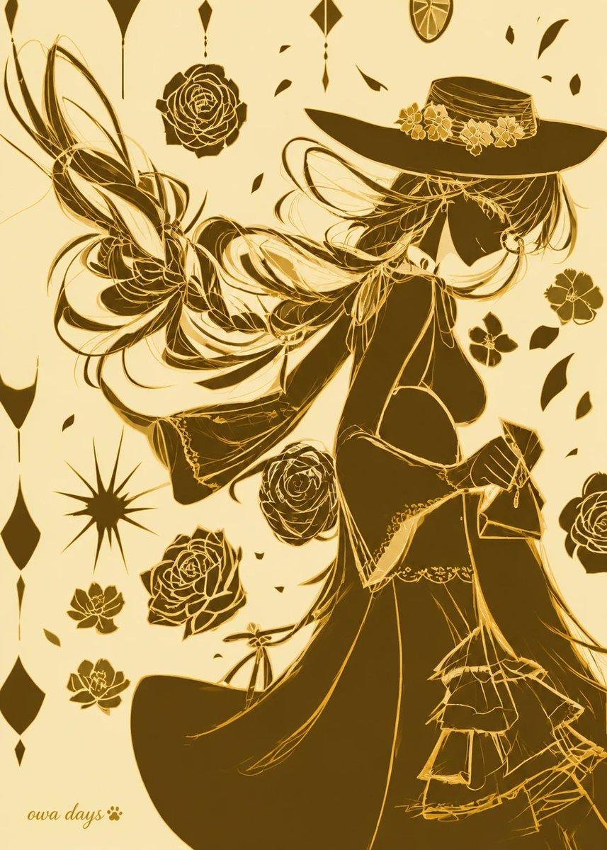 Poster Anime Strega Bicolore Oro