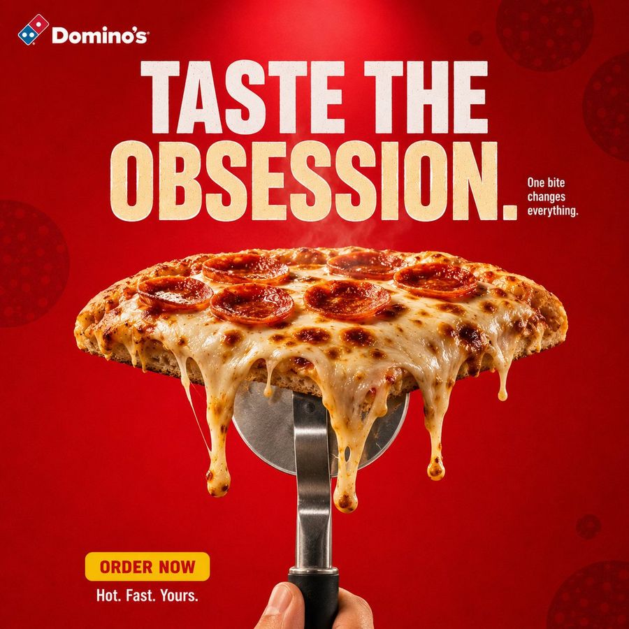 Cartaz Publicitário de Pizza Premium