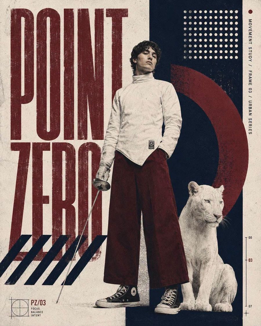 Vintage Modernist Editöryal Kolaj Posteri