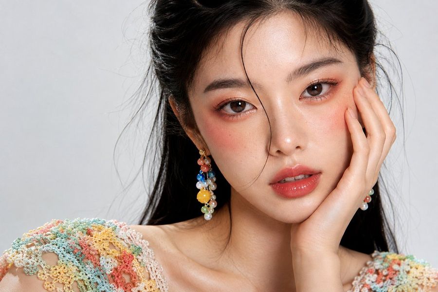 하이엔드 뷰티 에디토리얼 클로즈업
