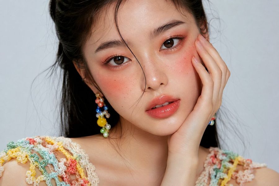 하이엔드 뷰티 에디토리얼 클로즈업