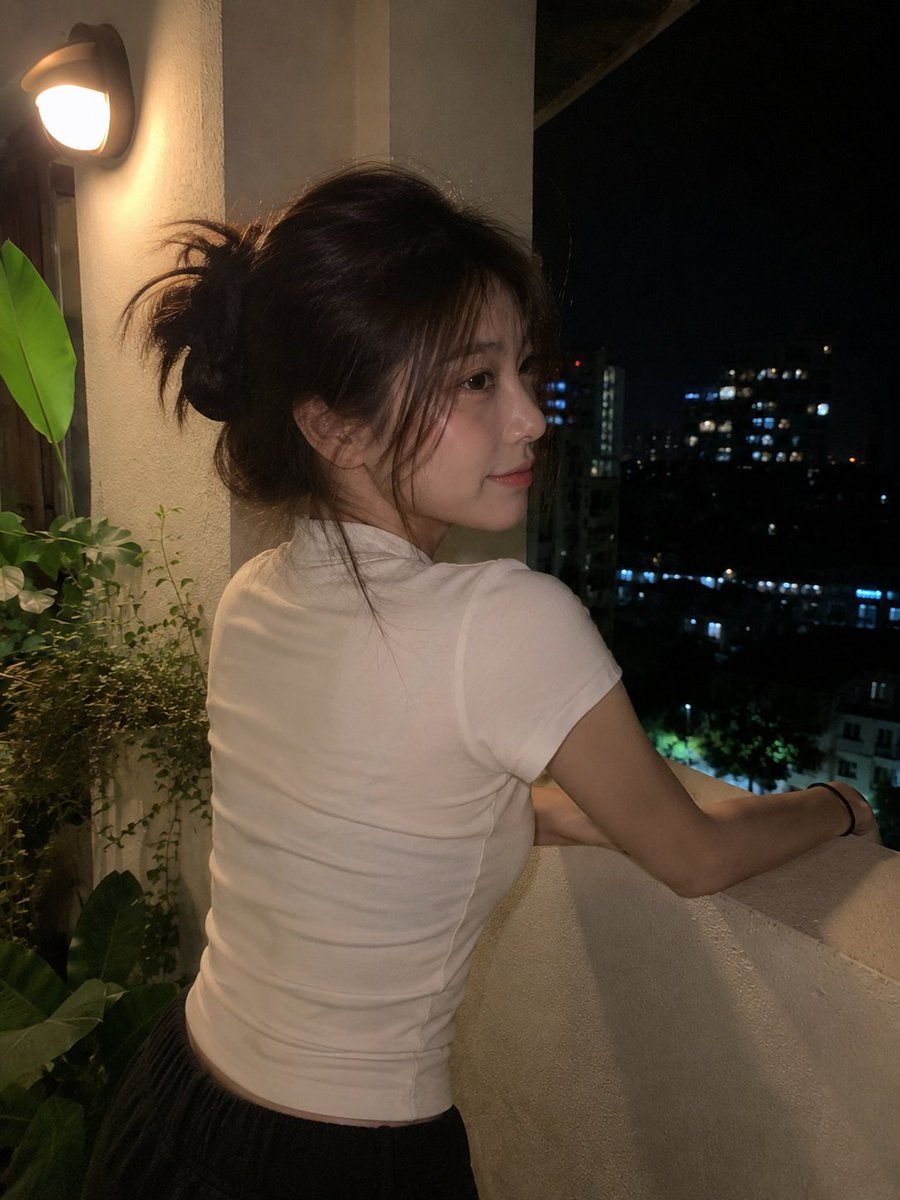 Doğal Gece Balkon Akıllı Telefon Fotoğrafı