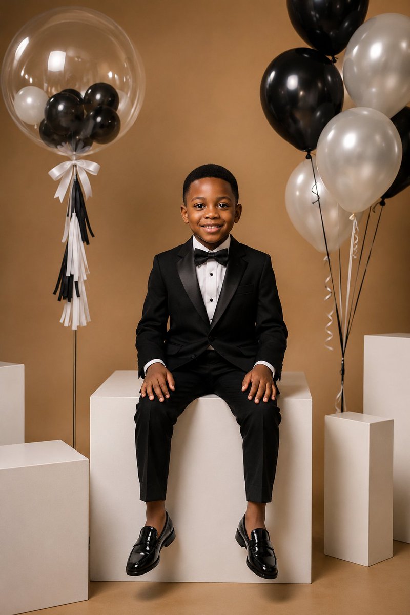 Retrato de estudio de cumpleaños de lujo
