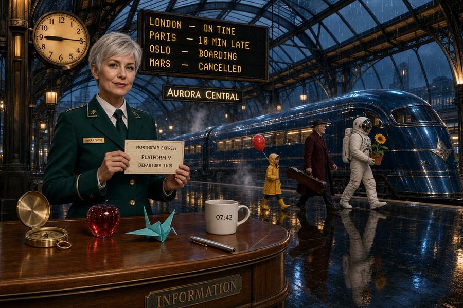 Aurora Central Station Tipografi Sahnesi
