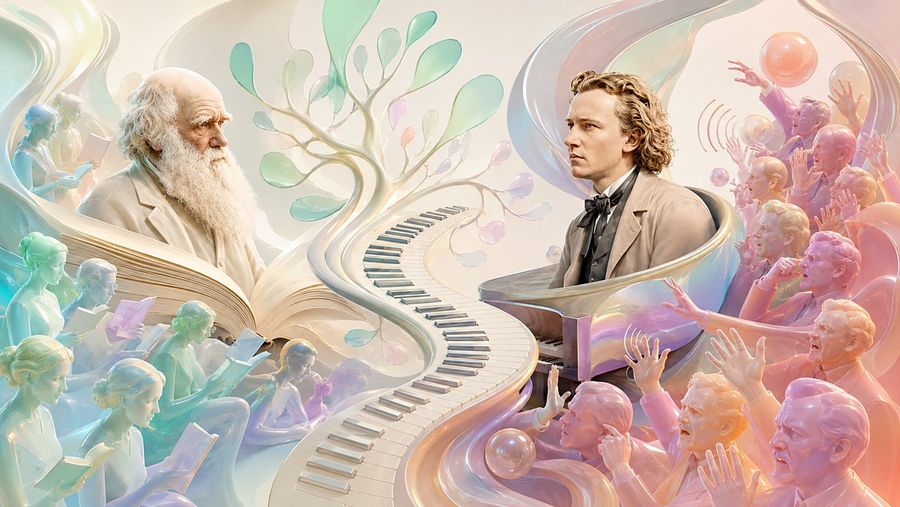 Darwin และ Brahms ในปี 1859