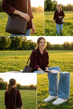 Ảnh ghép thời trang phong cách Golden Hour