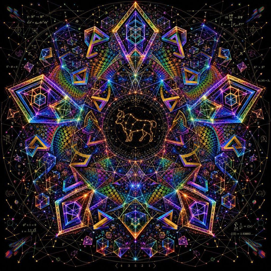 Mandala psicodélico de Tauro