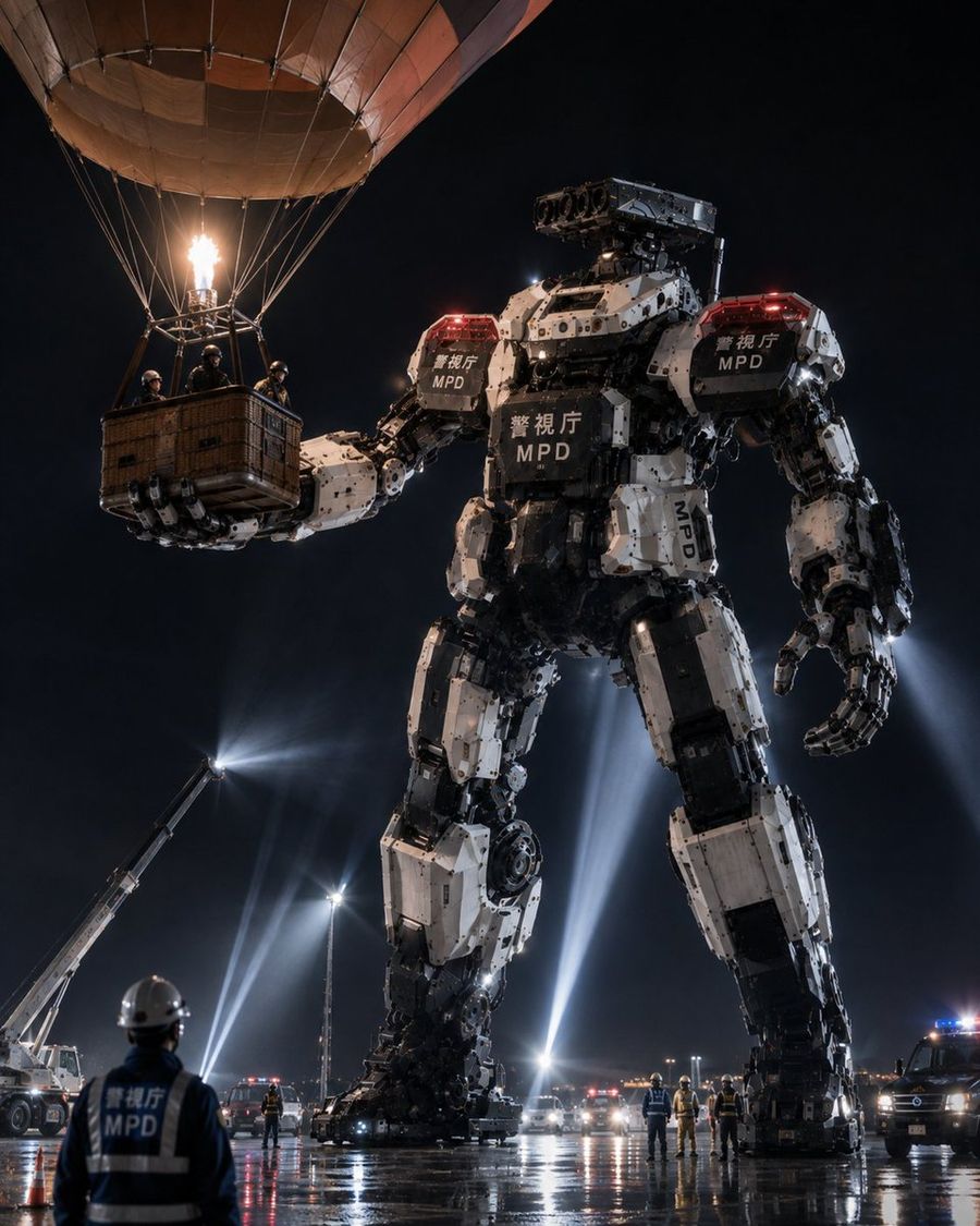 Robot del MPD arresta a fugitivos en globo aerostático